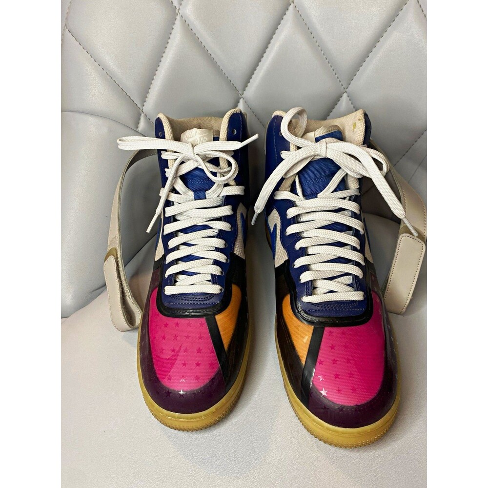 Size 8.5- Nike Air Force 1 High '07 Thunder Blue Pink Prime 2022